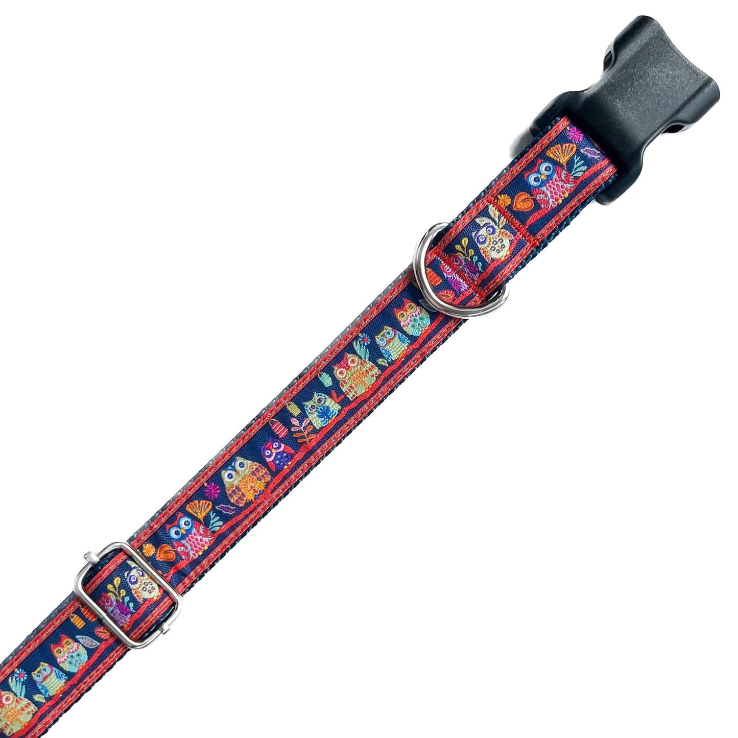 Forest Owls Dog Collar