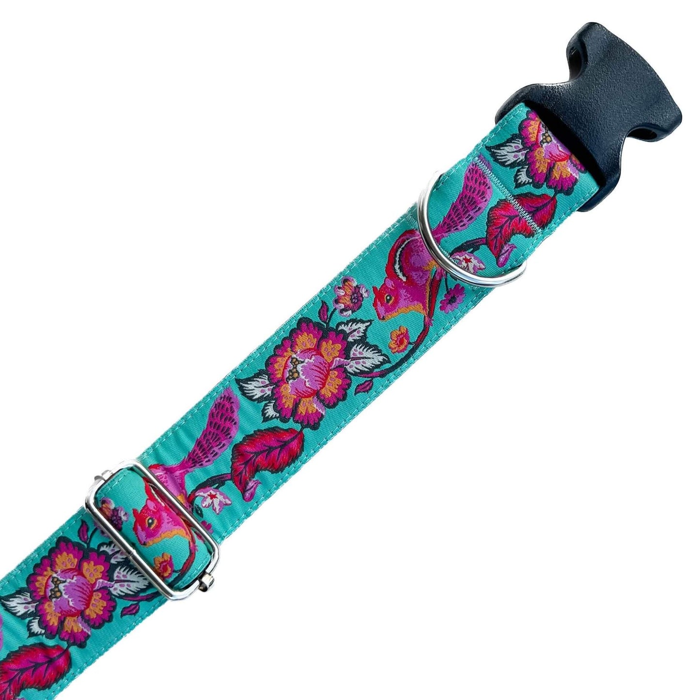 Chipmunks Floral Dog Collar