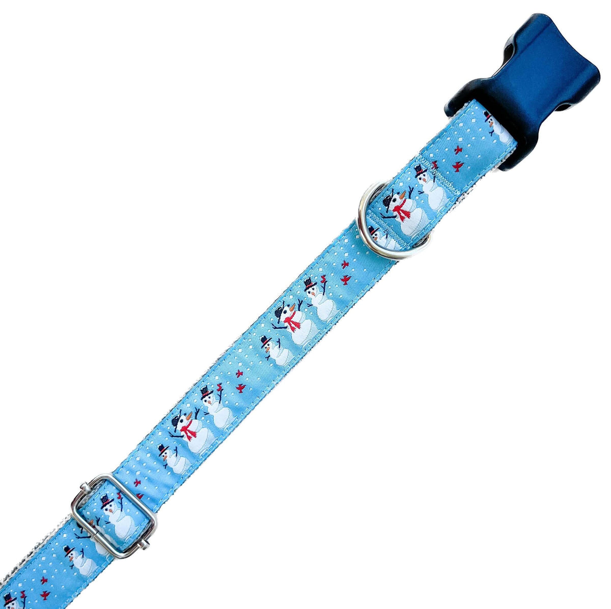 Holiday Snowman Trio Dog Collar