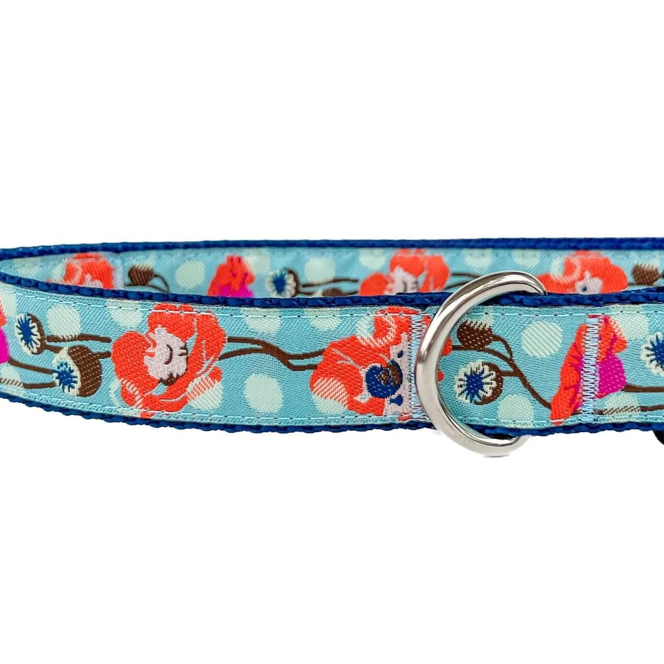 Raindrops and Poppies Dog Collar