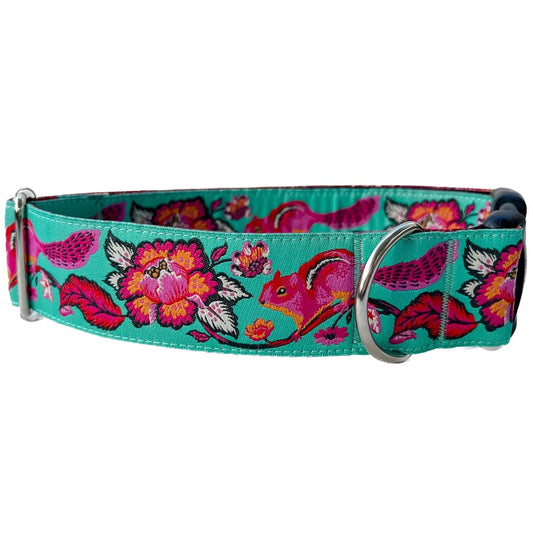Chipmunks Floral Dog Collar