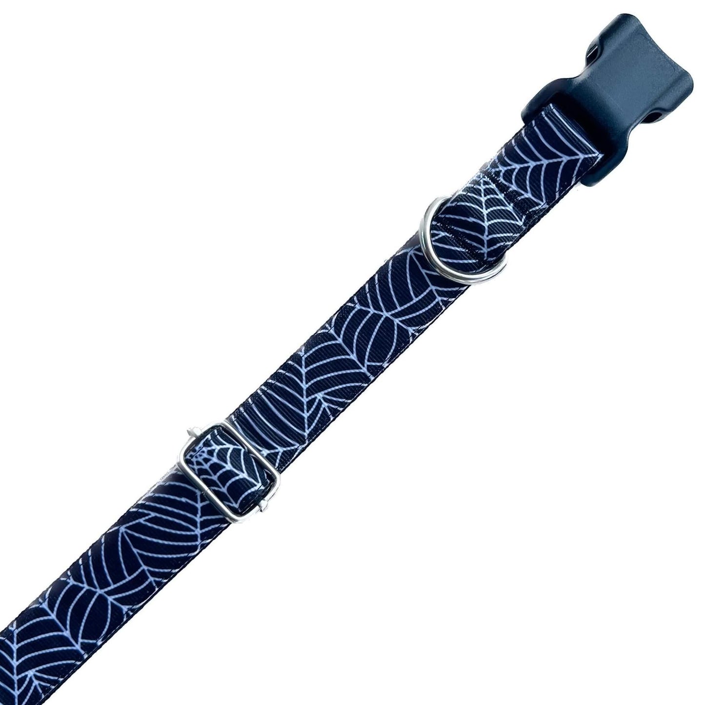 Halloween Spiderwebs Dog Collar