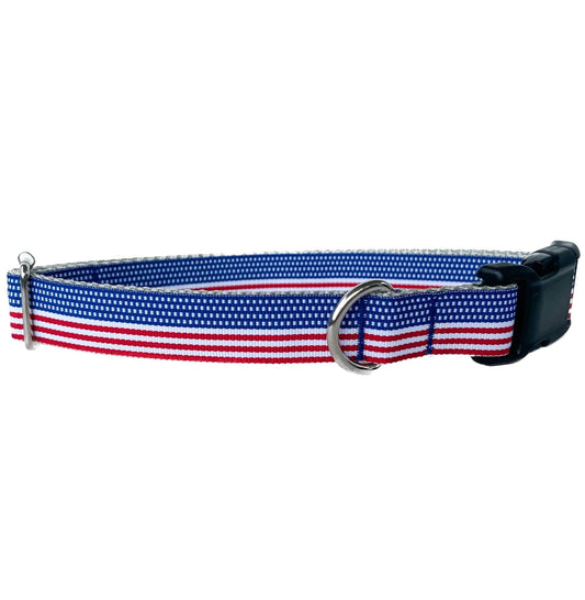 American Flag Patriotic Dog Collar