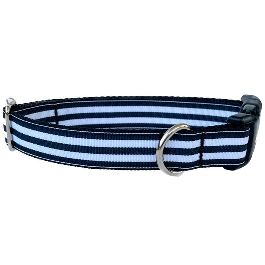 Black and White Stripes Everyday Dog Collar