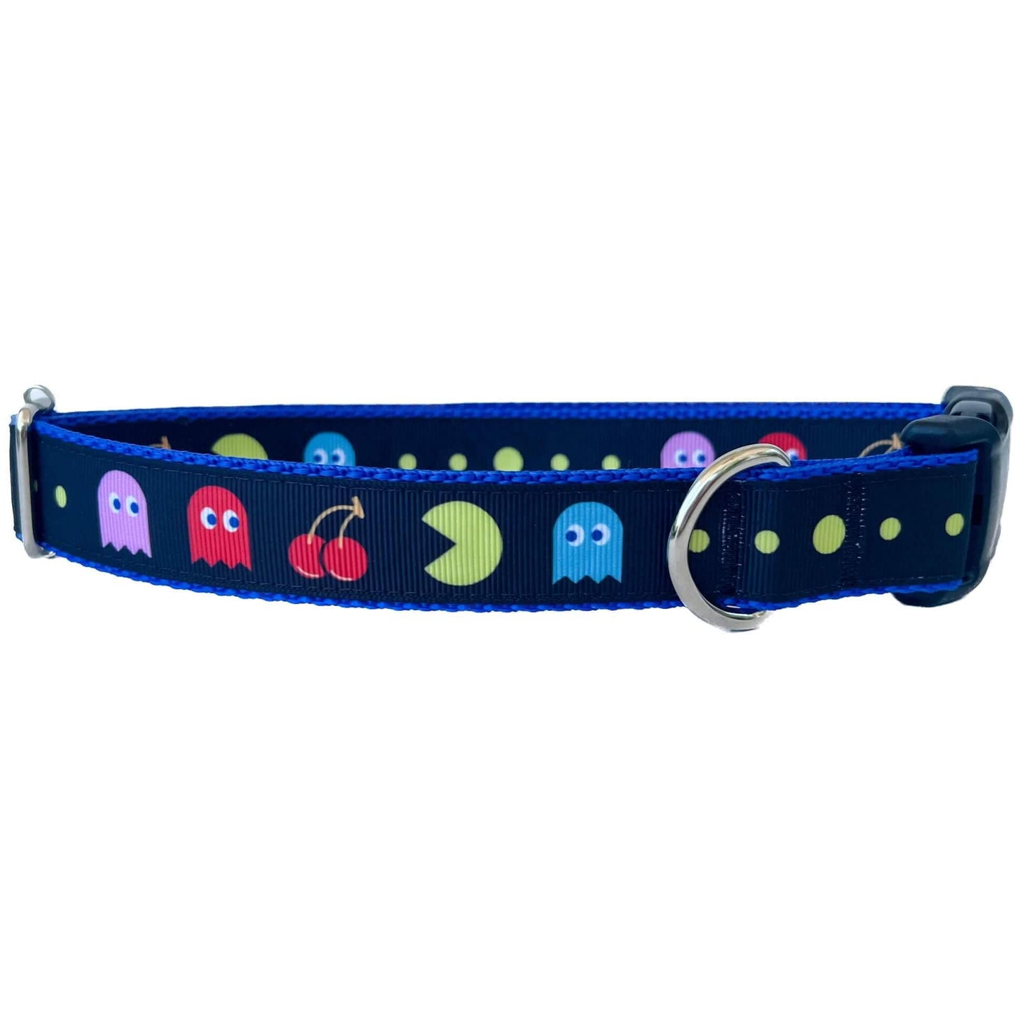 Pac-Man Inspired Everyday Dog Collar with Cherries
