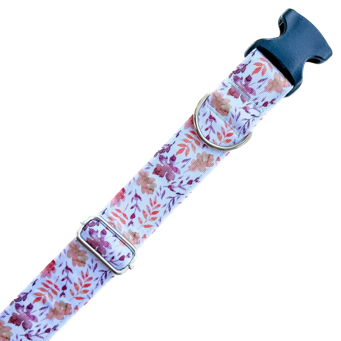 Fall Leaves Watercolor Dog Collar
