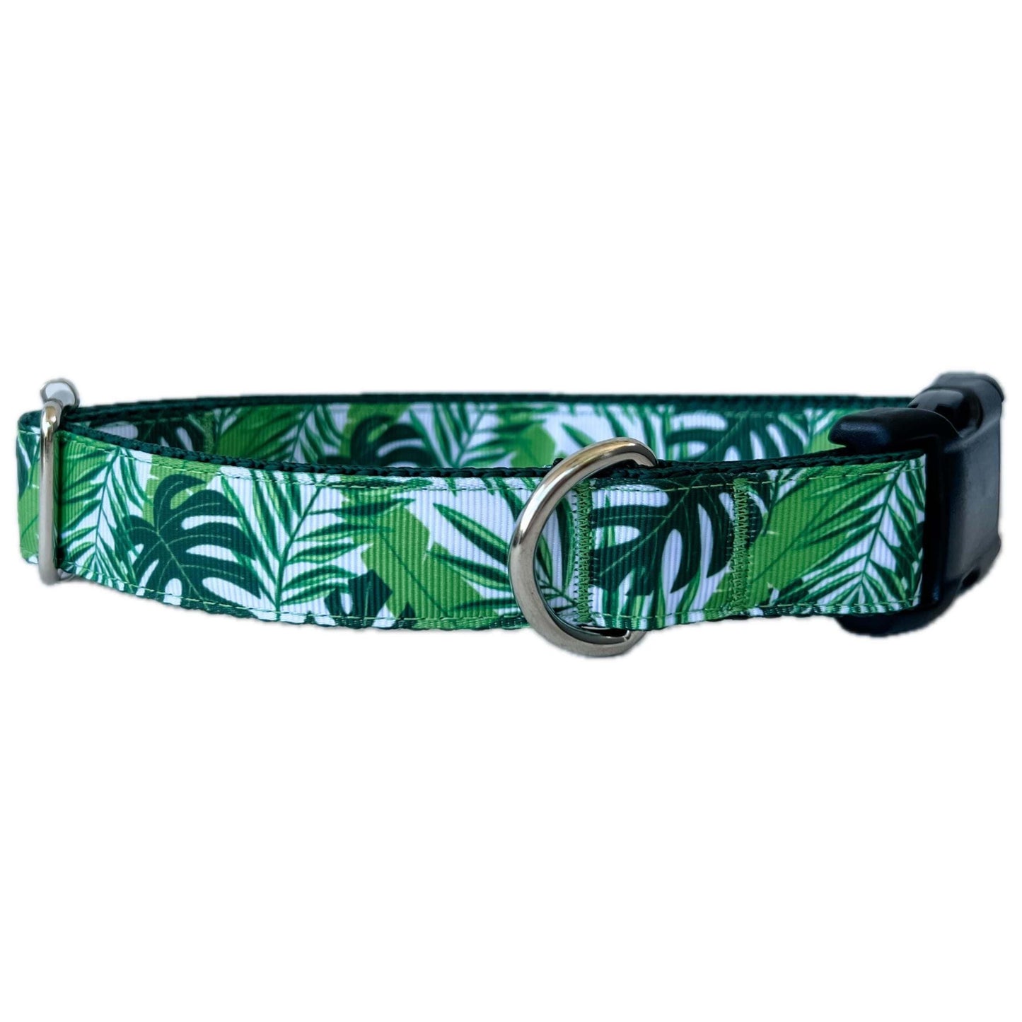 Monstera and Palms Dog Collar