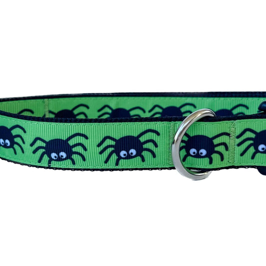 Halloween Spiders Dog Collar