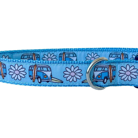 Surf's Up! VW Bus Inspired Dog Collar