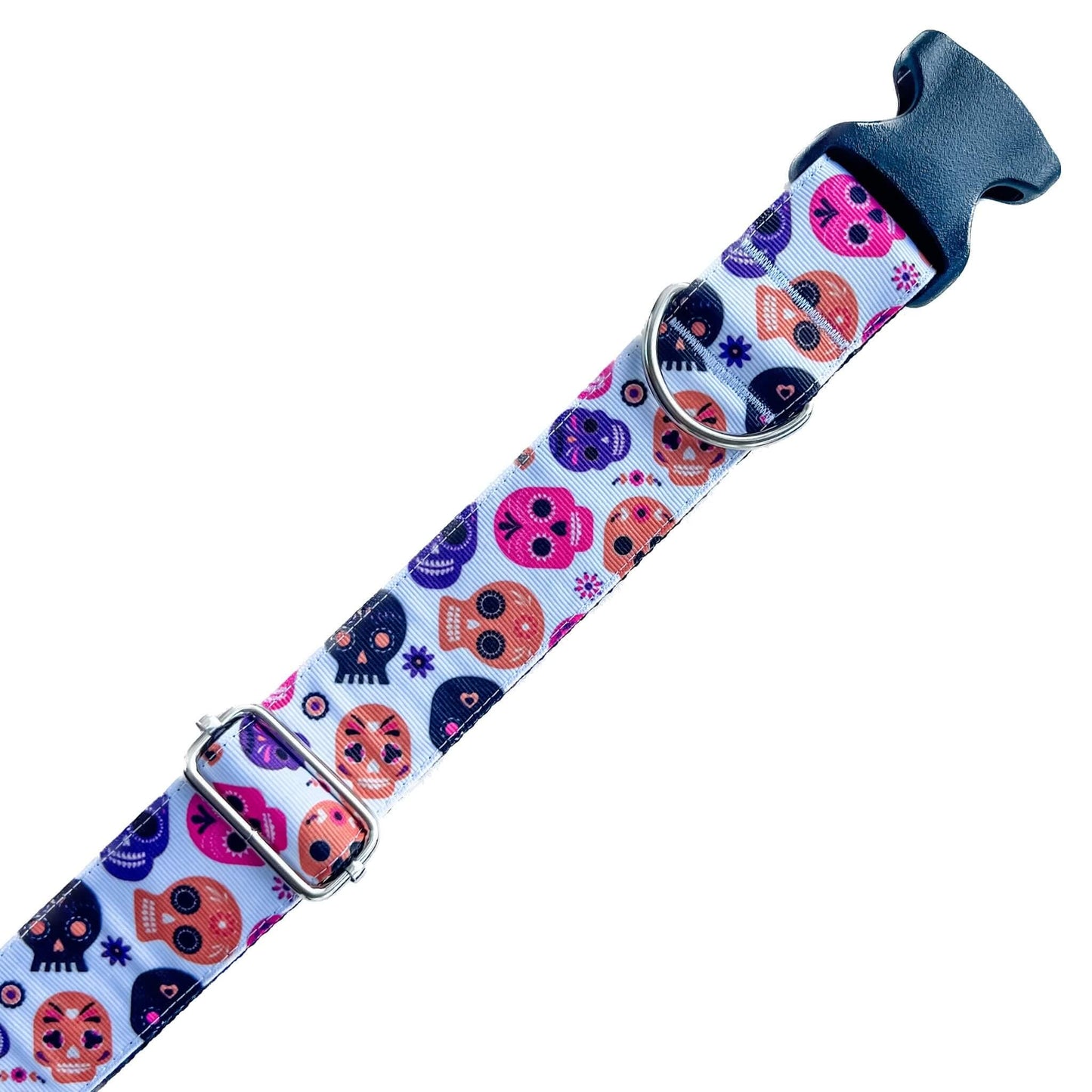 Halloween Sugar Skulls Dog Collar