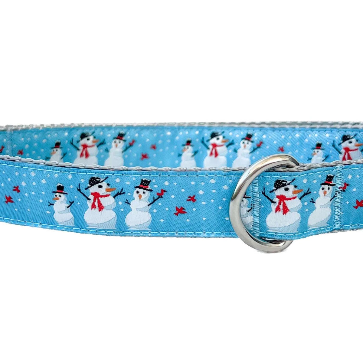 Holiday Snowman Trio Dog Collar