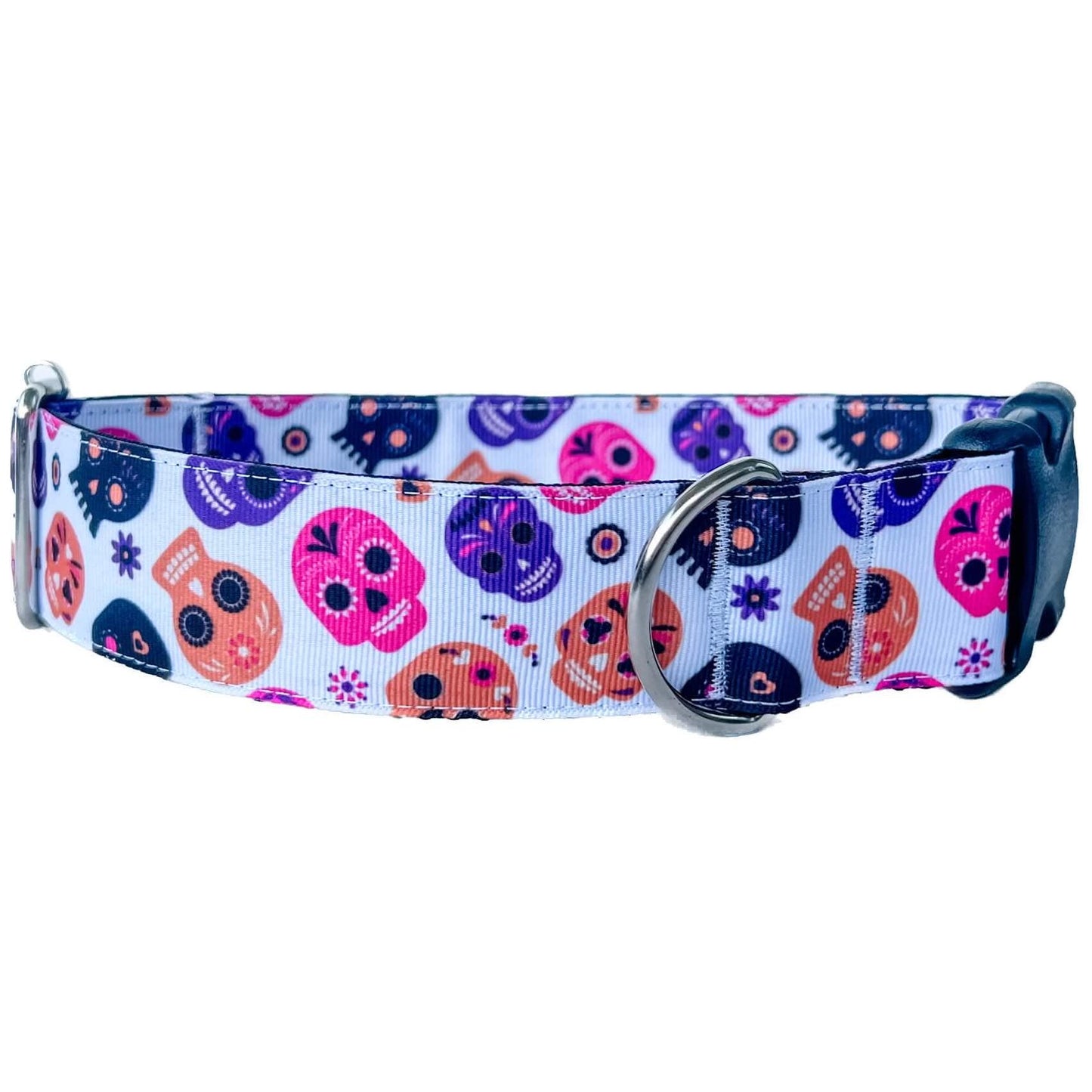 Halloween Sugar Skulls Dog Collar
