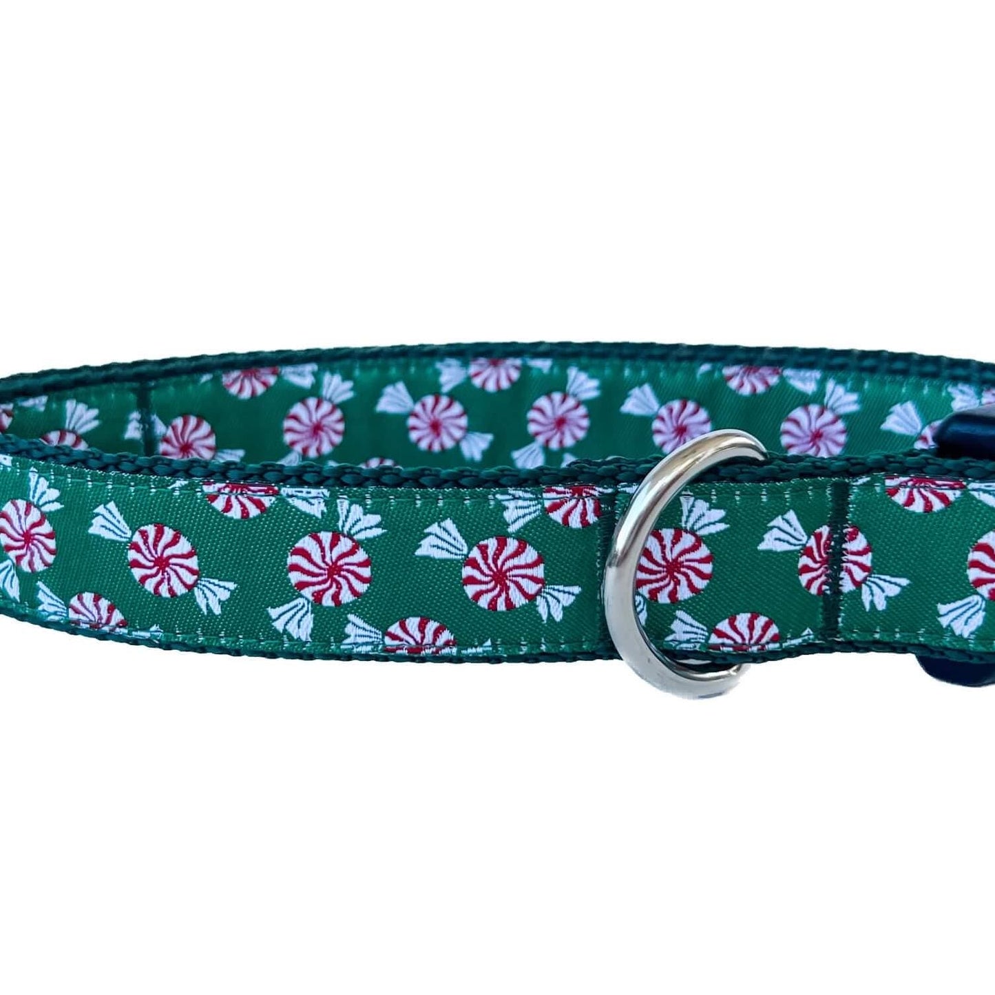 Holiday Peppermint Candies Dog Collar