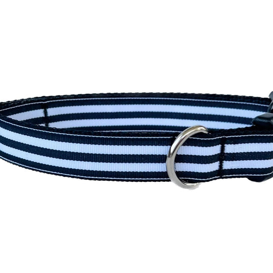 Black and White Stripes Everyday Dog Collar