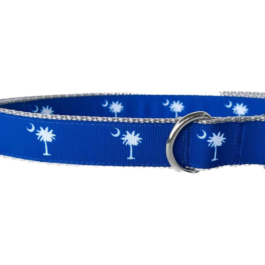 SC State Flag Palmetto Moon Dog Collar