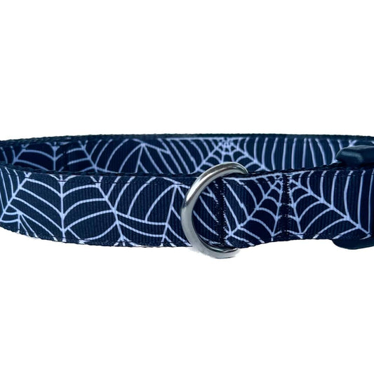 Halloween Spiderwebs Dog Collar