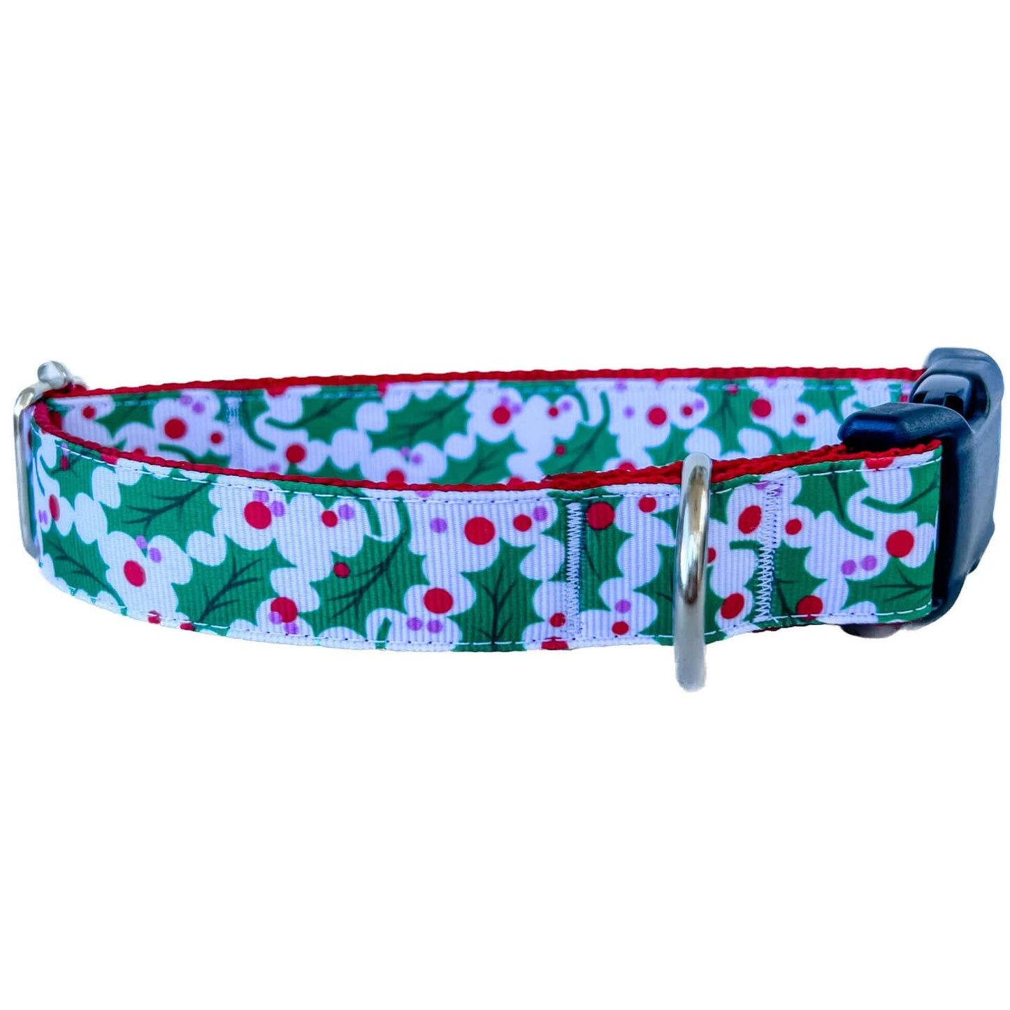 Holiday Holly Berry Dog Collar