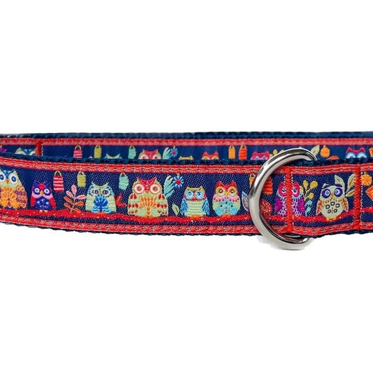 Forest Owls Dog Collar